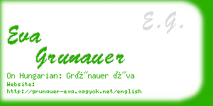 eva grunauer business card